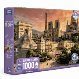 QUEBRA CABEÇA PARIS MÁGICA 1000 PEÇAS COM TEXTURA 10+