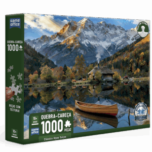 QUEBRA CABEÇA ALPES SUIÇOS 1000 PEÇAS COM TEXTURA 10+