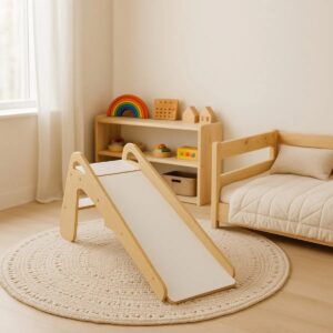 ESCORREGADOR MONTESSORI INFANTIL DE MADEIRA 1+