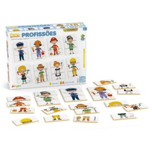 QUEBRA CABEÇAS DESCOBRINDO PROFISSÕES 8 PROFISSÕES 24 PÇS