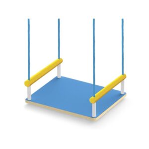 BALANÇO GRANDE DE MADEIRA PARA CRIANÇAS ATÉ 35KG COLORIDO