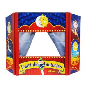 TEATRO DE FANTOCHES MADEIRA 99X65CM EDUCATIVO CENÁRIO ESCOLA