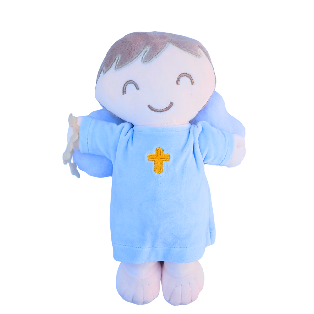 Anjo da Guarda Azul Boneco de Pano - Imagem 3
