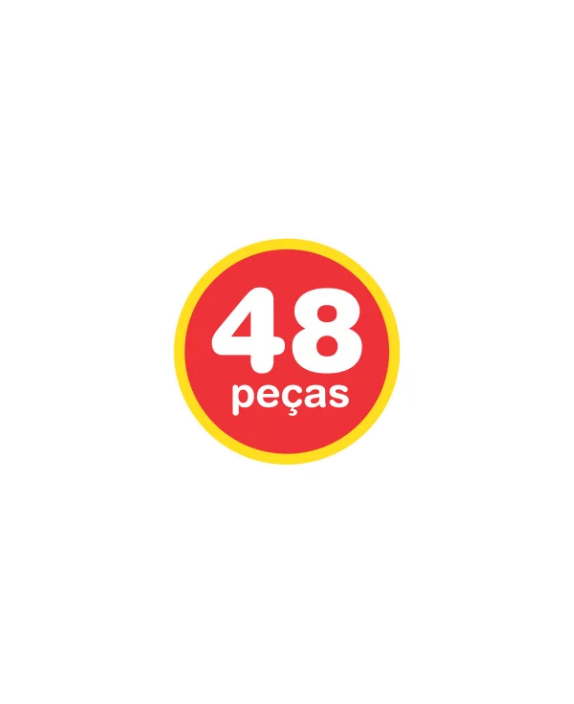 BLOCOS DE MONTAR 48 PEÇAS COLORIDO BRINQUEDO PEDAGÓGICO - Imagem 4