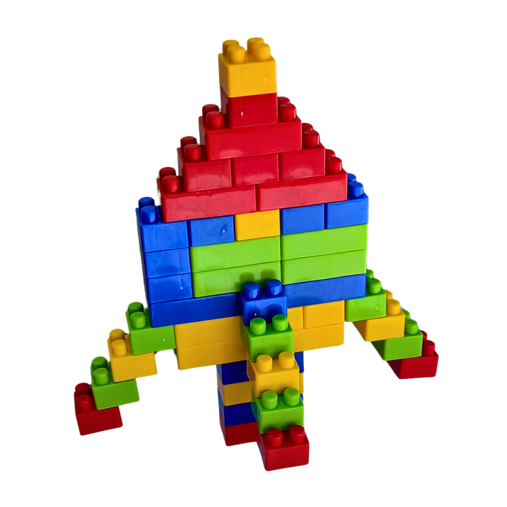 BLOCOS DE MONTAR 48 PEÇAS COLORIDO BRINQUEDO PEDAGÓGICO - Imagem 8