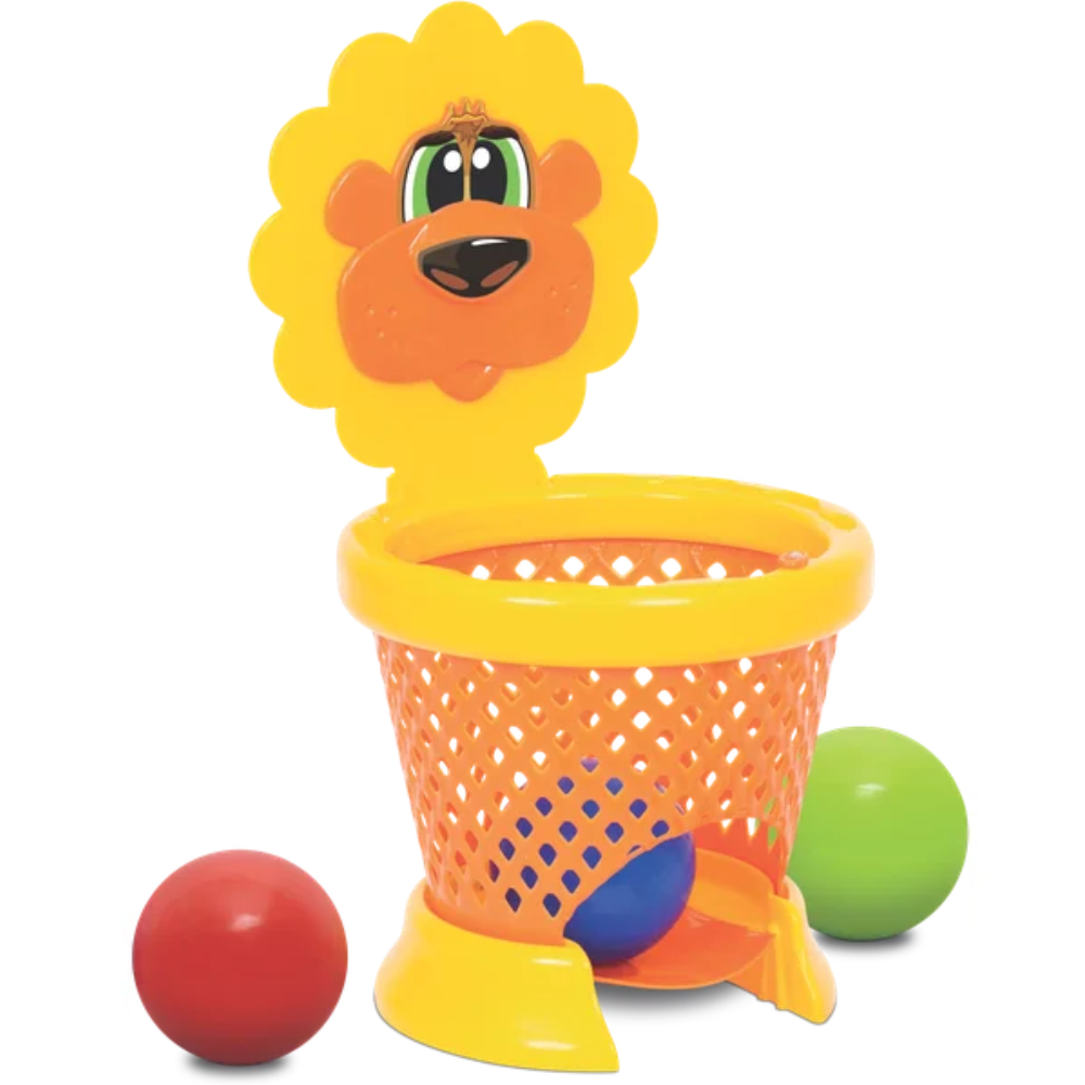 BASQUETE DO LEÃOZINHO PARA BEBÊS BASKETBALL BABY +3 BOLAS - Imagem 2