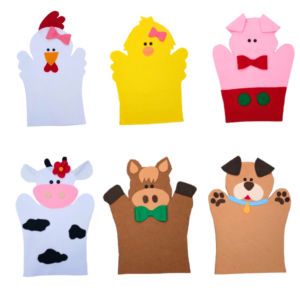 Kit Fantoche Animais Da Fazendinha