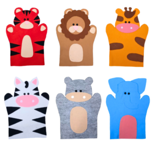 Kit Fantoche Animais Sáfari