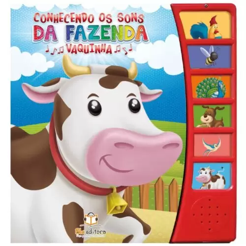 Livro Sonoro Conhecendo Os Sons Da Fazenda: Vaquinha