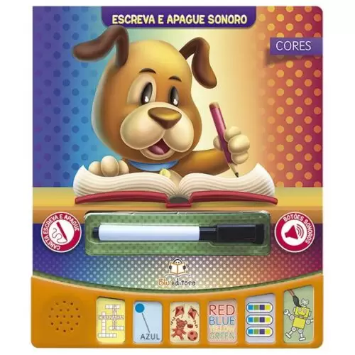 Escreva E Apague Sonoro - Cores