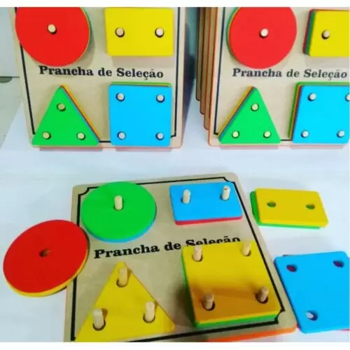 Kit Com 6 Brinquedos Pedagógicos De Madeira - Lindos! - Image 4
