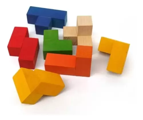 Cubo Magico De Madeira De Encaixe - Image 3