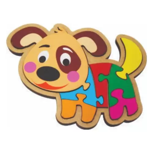 Quebra Cabeça Cachorro 7 Peças