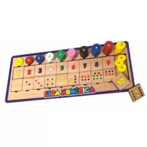 Liga Numerica Tabuleiro + 75 Peças Grande!