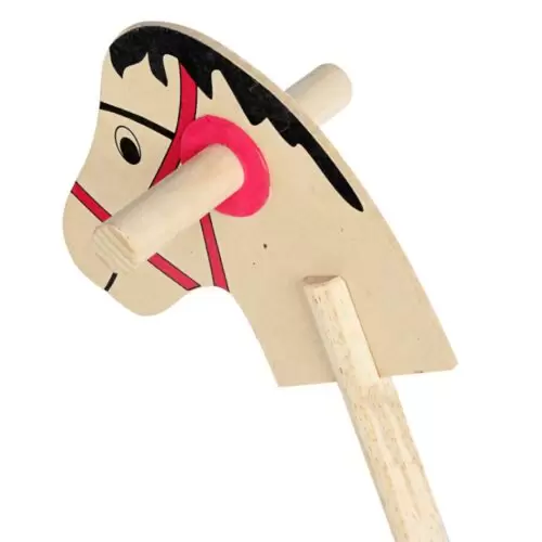 Cavalinho De Pau Com Rodinhas - Image 2