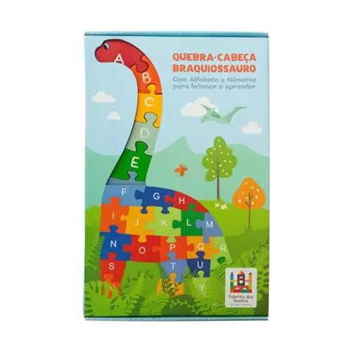 Quebra Cabea Dinossauro Alfabeto E Numerais Grande - Image 3