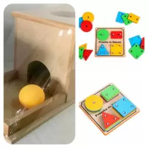 Kit De 2 Brinquedos Sensoriais Montessoriano