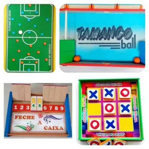Kit De 4 Jogos Infanto Juvenil Futebol De Dedo