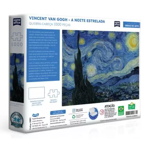 Quebra Cabeça Van Gogh - A Noite Estrela 1000 Peças - Image 3