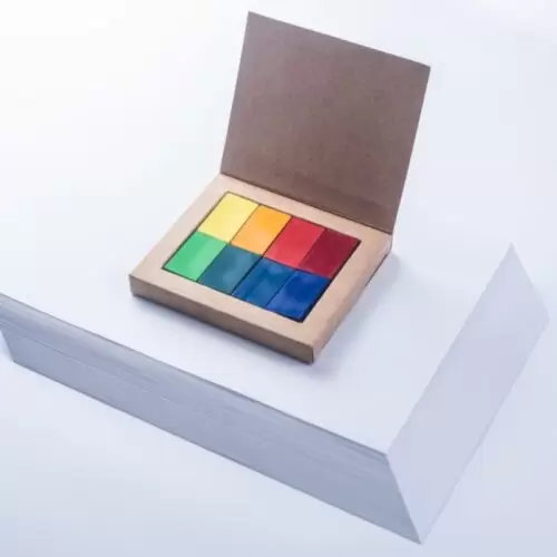 Giz De Cera De Abelha Tablete Caixa Com 8 Cores - Image 5
