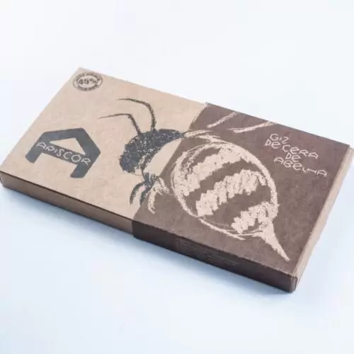Giz De Cera De Abelha Tablete Caixa Com 16 Cores - Image 2