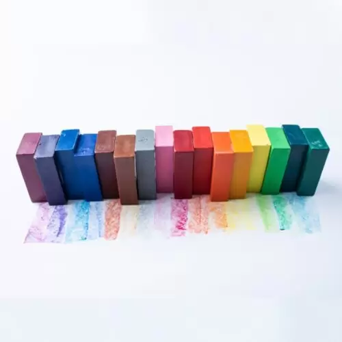 Giz De Cera De Abelha Tablete Caixa Com 16 Cores - Image 4