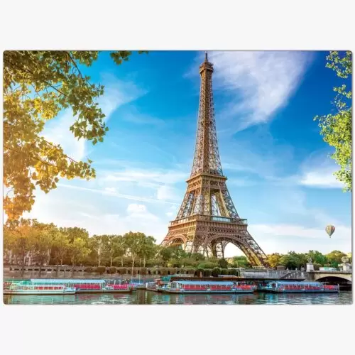 Quebra Cabeça Mundo Moderno Paris Torre Eiffel 1000 Peças - Image 3