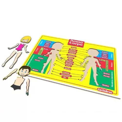 NOSSO CORPO ESQUEMA CORPORAL BRINQUEDO EDUCATIVO DE MADEIRA - Image 3