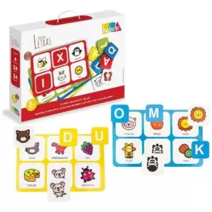 LOTO DAS LETRAS BRNQUEDO EDUCATIVO DE MADEIRA