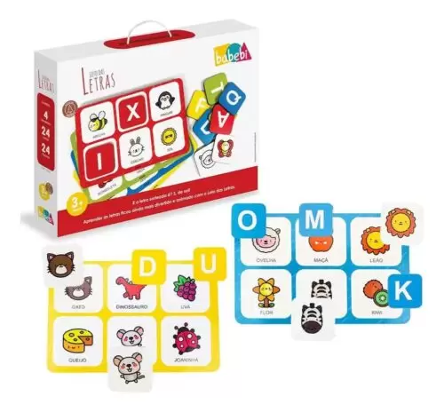 LOTO DAS LETRAS BRNQUEDO EDUCATIVO DE MADEIRA