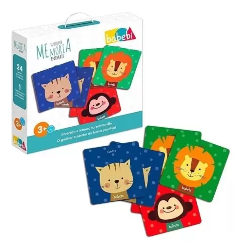 SUPER JOGO DA MEMÓRIA ANIMAIS BABEBI PEÇAS GRANDES - Image 7