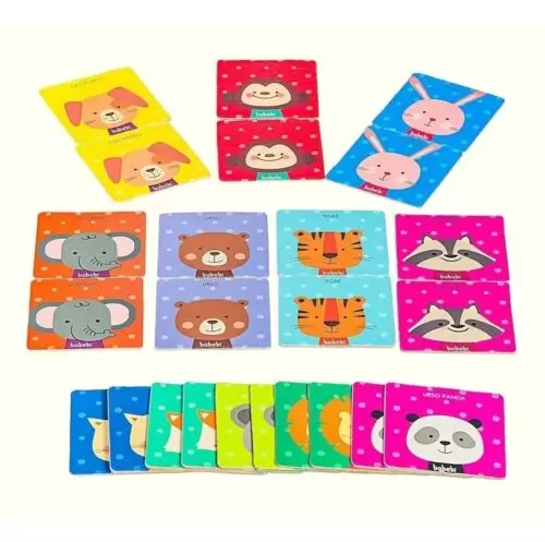 SUPER JOGO DA MEMÓRIA ANIMAIS BABEBI PEÇAS GRANDES