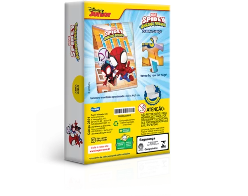 QUEBRA CABEÇA 60 PEÇAS HOMEM ARANHA VERSO SPIDEY MARVEL - Image 2