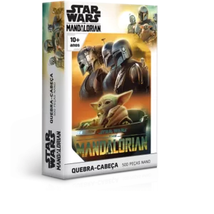 QUEBRA CABEÇA STAR WARS THE MANDALORIAN YODA 500 PEÇAS NANO