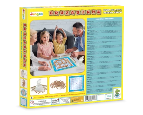 CRUZADINHA JOGO EDUCATIVO ALFABETIZAÇÃO 120 PEÇAS - Image 10