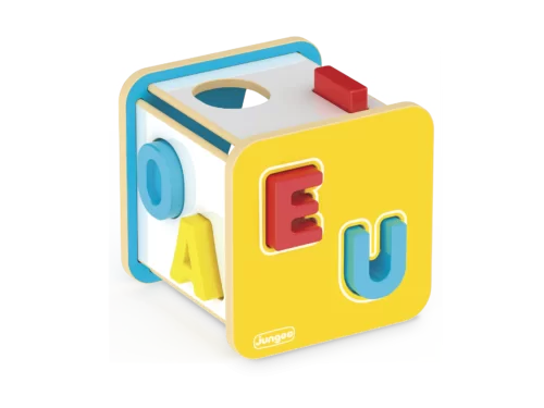 CUBO DIDÁTICO LETRAS MADEIRA 1 ANO+