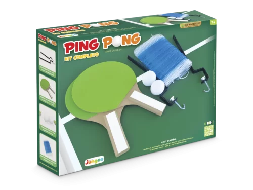 KIT PING PONG COMPLETO RAQUETE + BOLINHA + REDE DE MESA