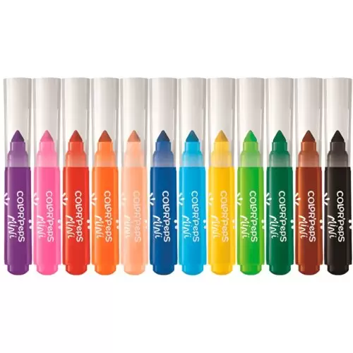 CANETA HIDROGRÁFICA COLOR PEPS MINI JUMBO COM 12 CORES MAPE - Image 2