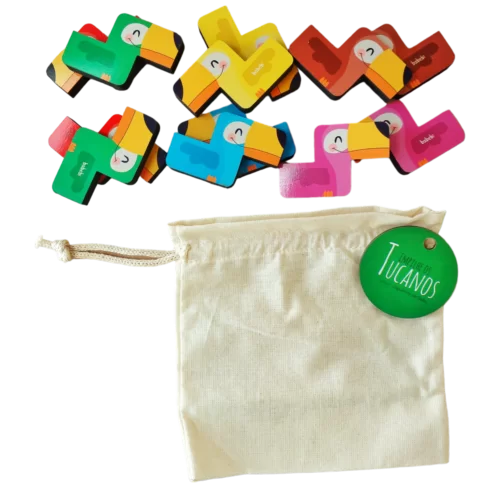 BABEBI EMPILHE OS TUCANOS BRINQUEDO EDUCATIVO DE MADEIRA - Image 6
