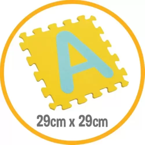 TAPETE INFANTIL AMARELINHA EVA 13 PÇS EVAMAX 29X29 CM 8MM - Image 4
