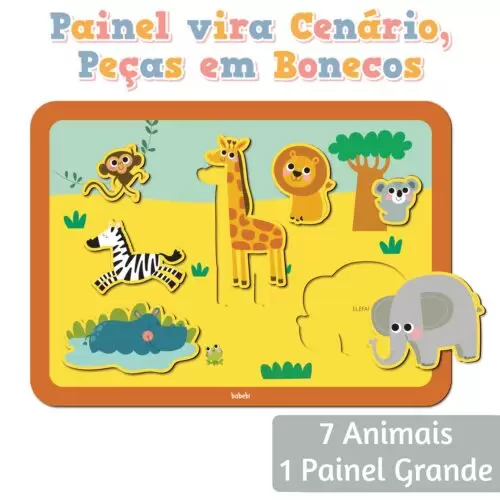 QUEBRA CABEÇA DE ENCAIXE GIGANTE ANIMAIS DO SAFARI 1+ - Image 2