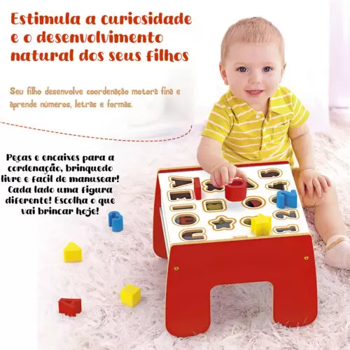 MESINHA DIDATICA 2 EM 1 INTERATIVA EDUCATIVA +1ANO - Image 5