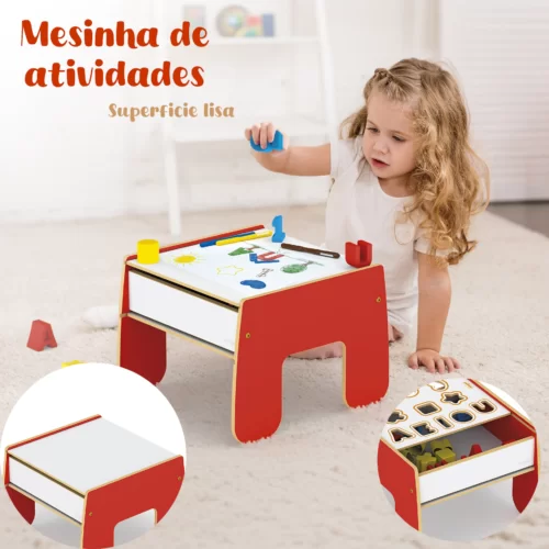 MESINHA DIDATICA 2 EM 1 INTERATIVA EDUCATIVA +1ANO - Image 2