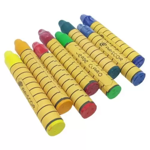 GIZ DE CERA DE ABELHA BASTÃO KIT 8 CORES PRIMARIAS BASICAS - Image 5