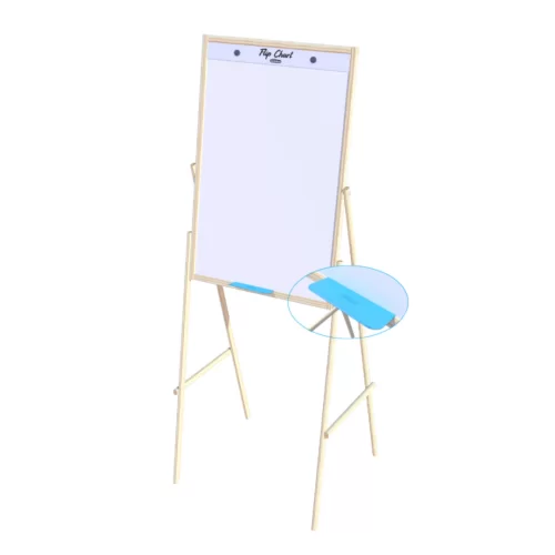 FLIP CHART BRANCO COM LOUSA SERVE PARA FOLHA E CANETA